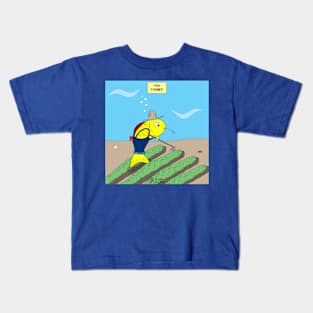 Fish Farmer farming a Fish Farm Kids T-Shirt